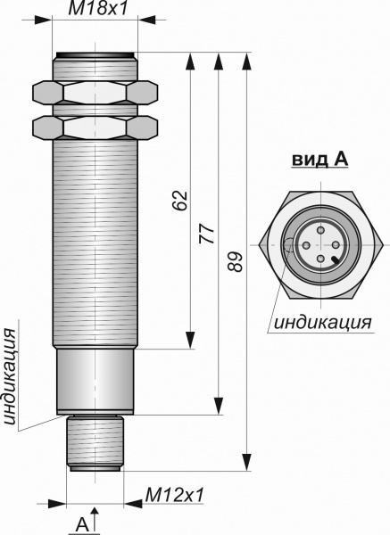 Датчик бесконтактный индуктивный ИДА09-U-PNP-P(Л63, НКУ)